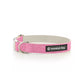 Natural Hemp & Cotton Dog Collar (Pretty Pink) MEDIUM