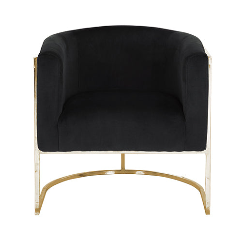 Vinatge Arm Chair Black Velvet