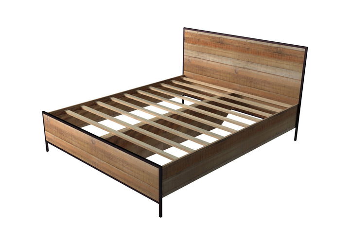 Mascot Bedframe Queen Size Oak