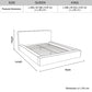 Ralph King Bed Frame Fabric Upholstery in KD slat