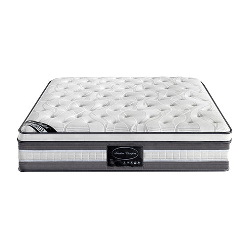 Mattress Euro Top Queen Size Pocket Spring Coil with Knitted Fabric Medium Firm 34cm Thick