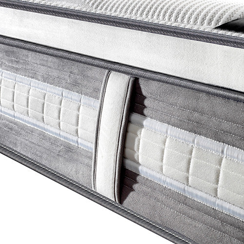 Mattress Euro Top Queen Size Pocket Spring Coil with Knitted Fabric Medium Firm 34cm Thick