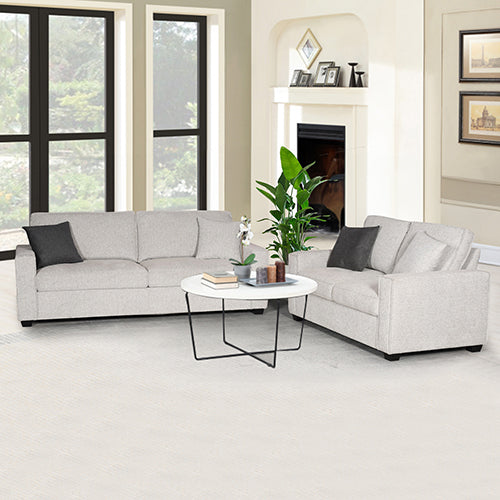 Milano 3-2 Seater Sofa Set Polyester Fabric Multilayer Two Pillows Attached Individual Pocket Spring