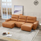 Albany 3 Seater Sectional Chaise Genuine Leather Sofa Bed