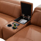 London 5 Seater Corner Sofa Chaise Genuine Leather Electric Recliner Power Slide Left Chaise