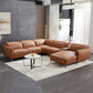 London 5 Seater Corner Sofa Chaise Genuine Leather Electric Recliner Power Slide Right Chaise