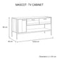 TV Cabinet with 2 Storage Drawers Cabinet Natural Wood Like Particle board Entertainment Unit in Oak colour