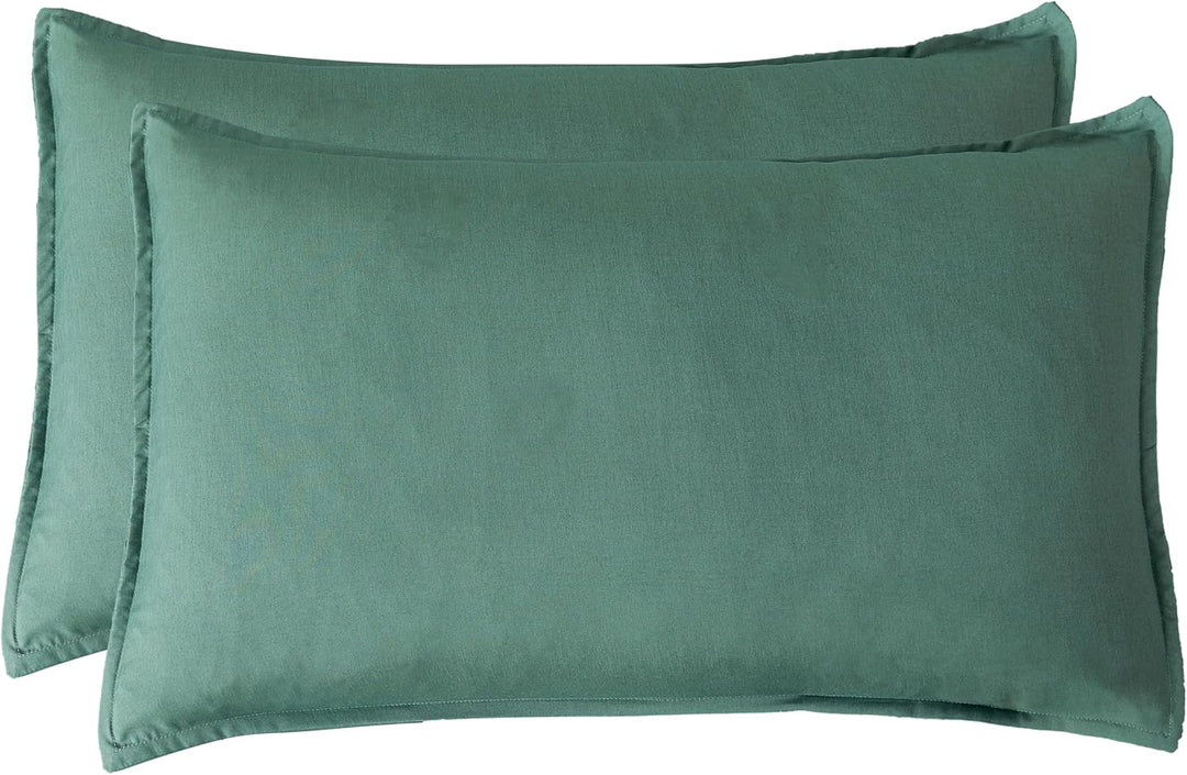 Bamboo Microfibre Quilt Cover Set - Green - Single