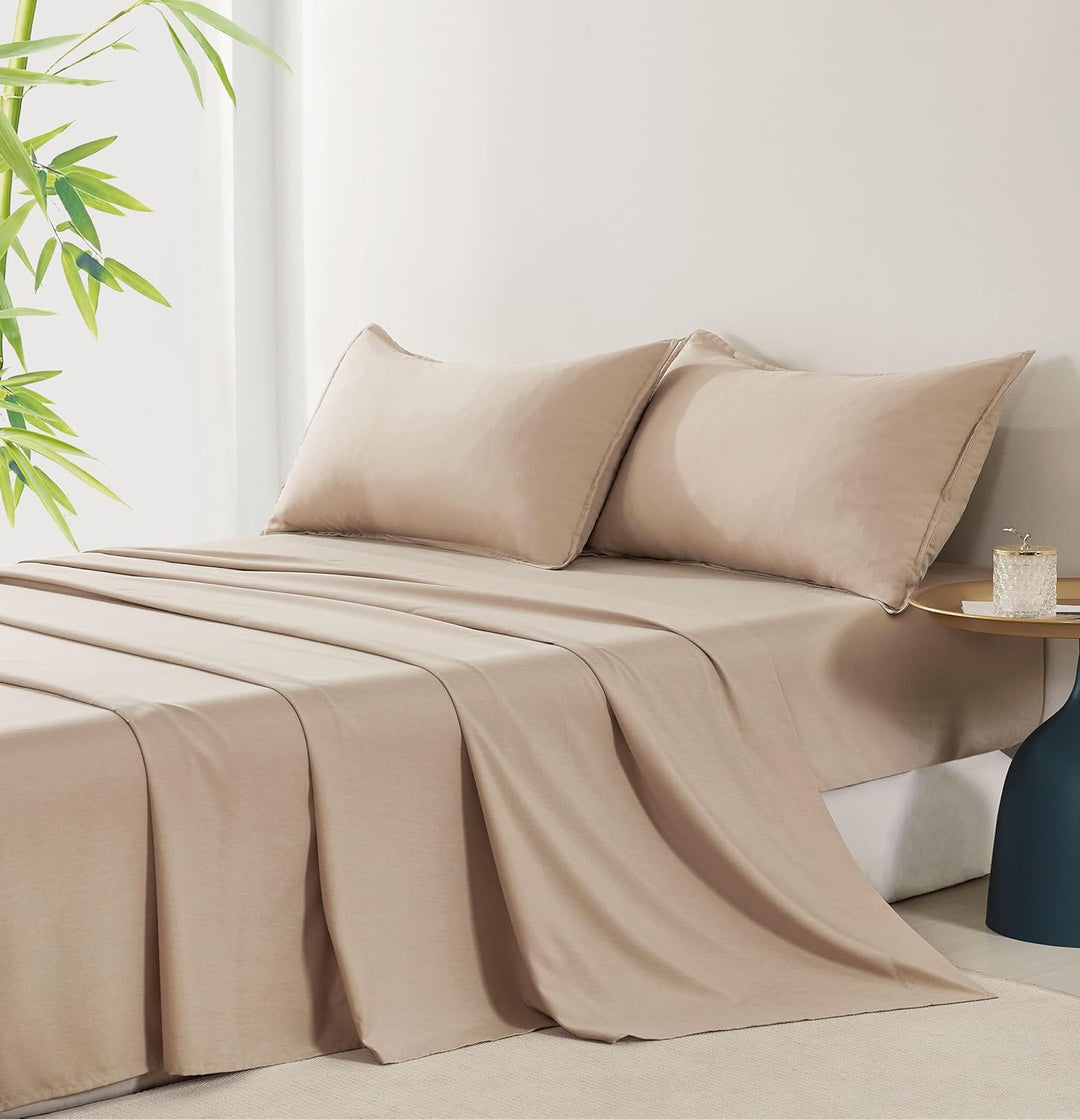 Bamboo Microfibre Sheet Set - Linen - Single