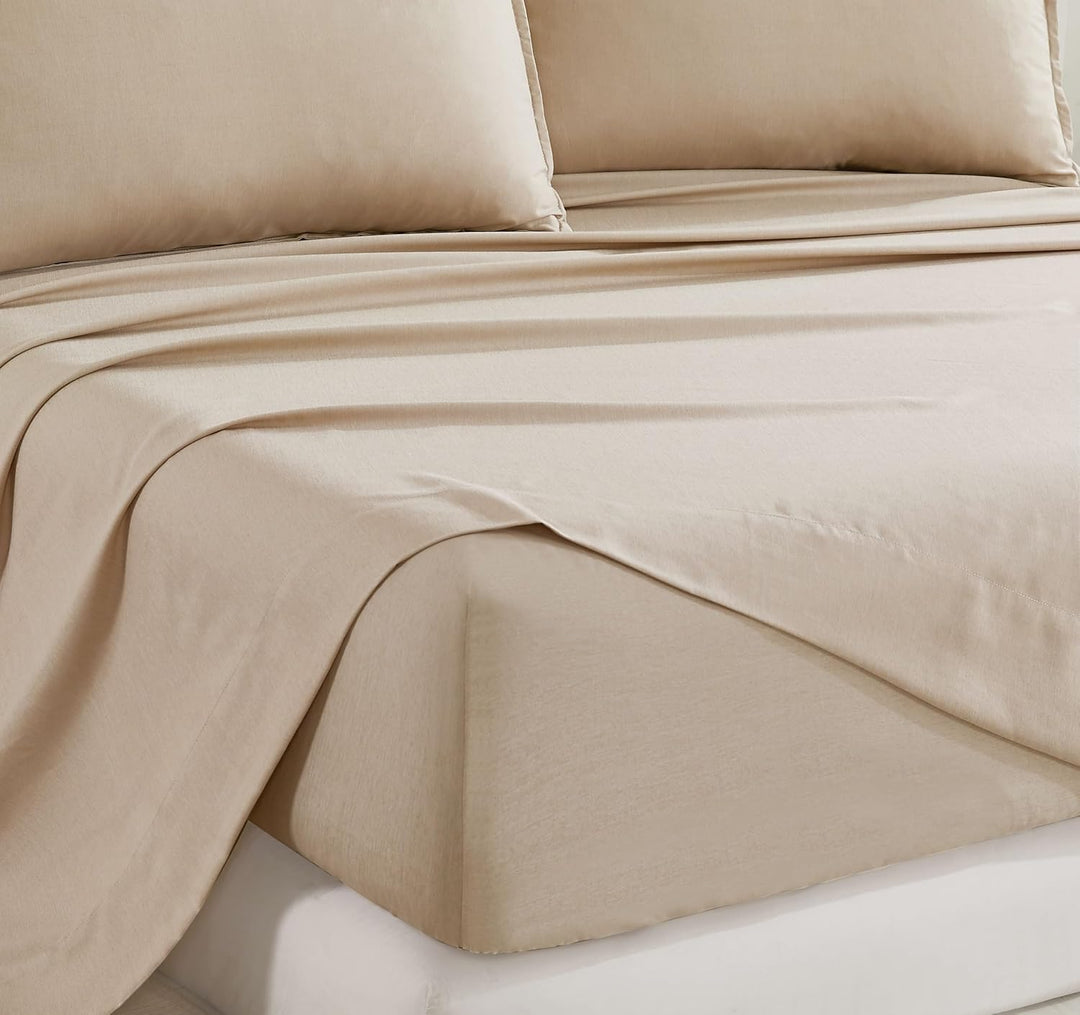 Bamboo Microfibre Sheet Set - Linen - Single