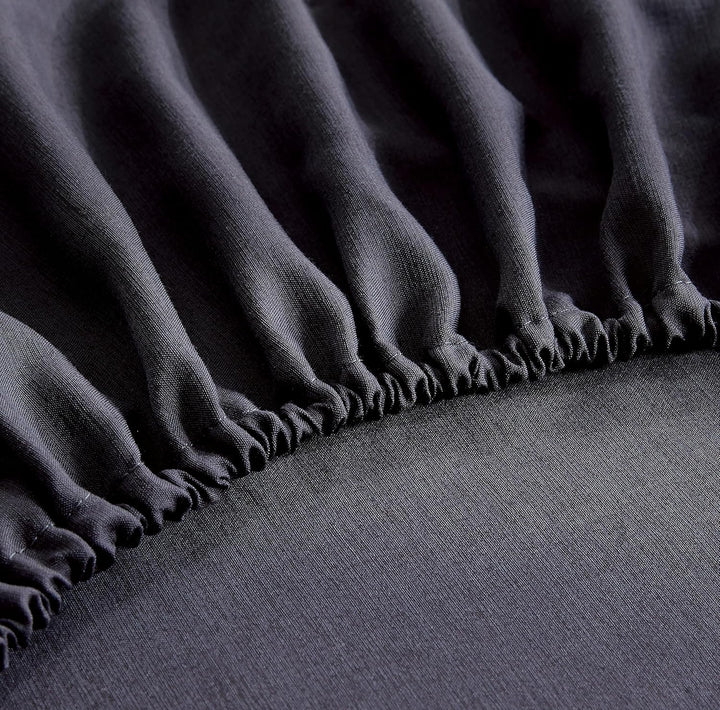 Bamboo Microfibre Sheet Set - Charcoal - Double