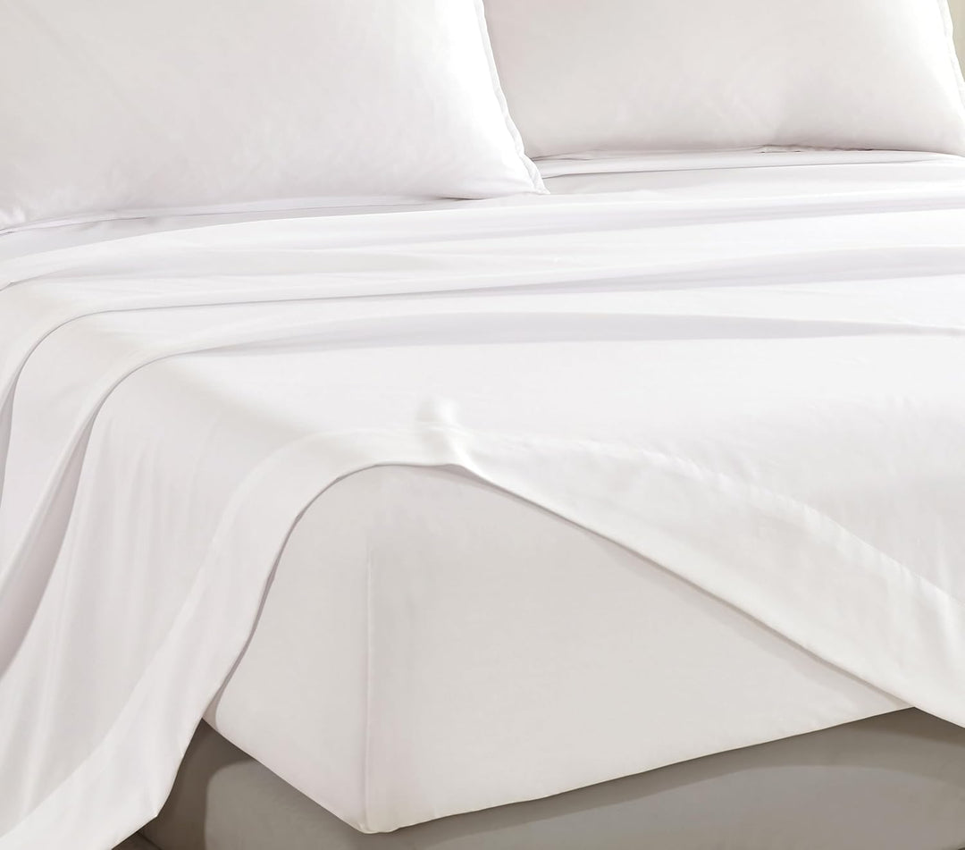 Bamboo Microfibre Sheet Set - White - Double