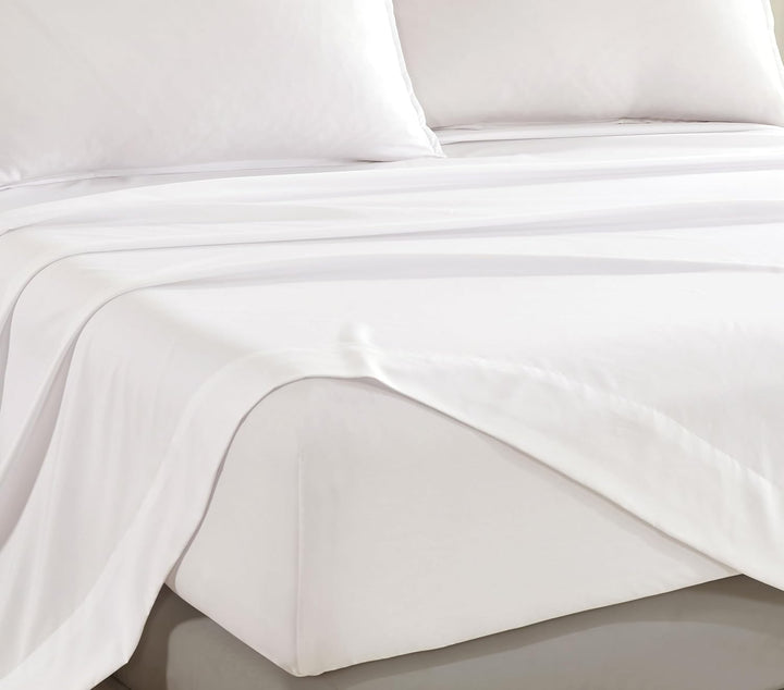 Bamboo Microfibre Sheet Set - White - King