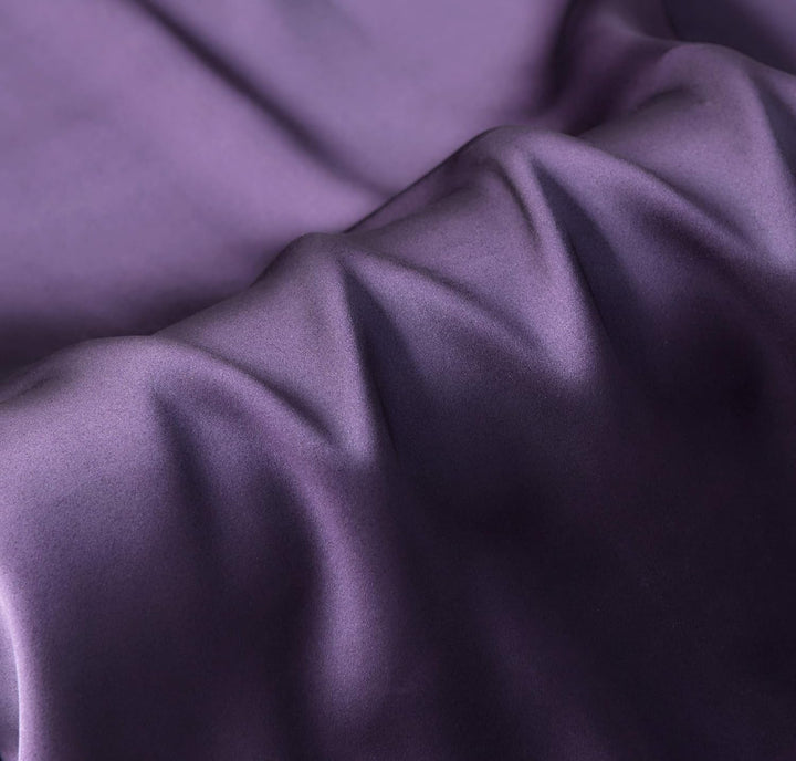 Luxury Pillowcase - 100% Pure Mulberry Silk on Both Sides - Dark Purple