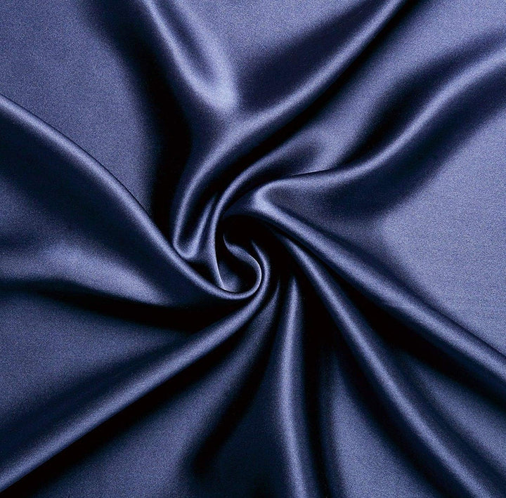 Luxury Pillowcase - 100% Pure Mulberry Silk on Both Sides - Navy