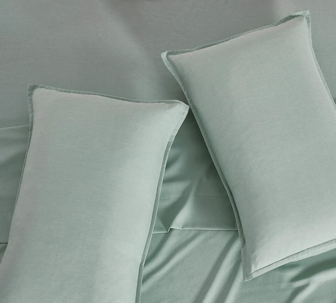 Bamboo Microfibre Standard Pillowcase x2 (one pair) - Sage Green