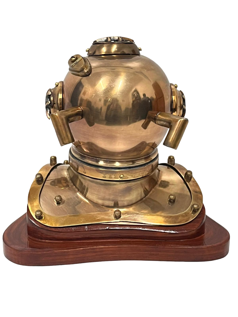 US Navy Mark V Diving Helmet Miniature 230mm - Antique Finish