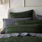 Bianca Vienna Green Textured Bedspread Set Single