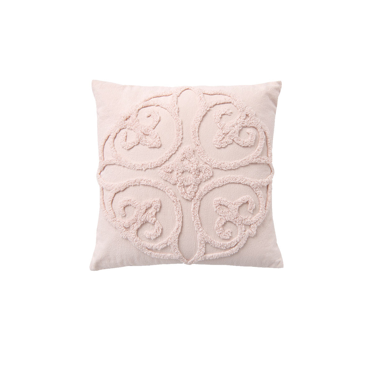 Bianca Ella Blush Square Filled Cushion 43 x 43cm