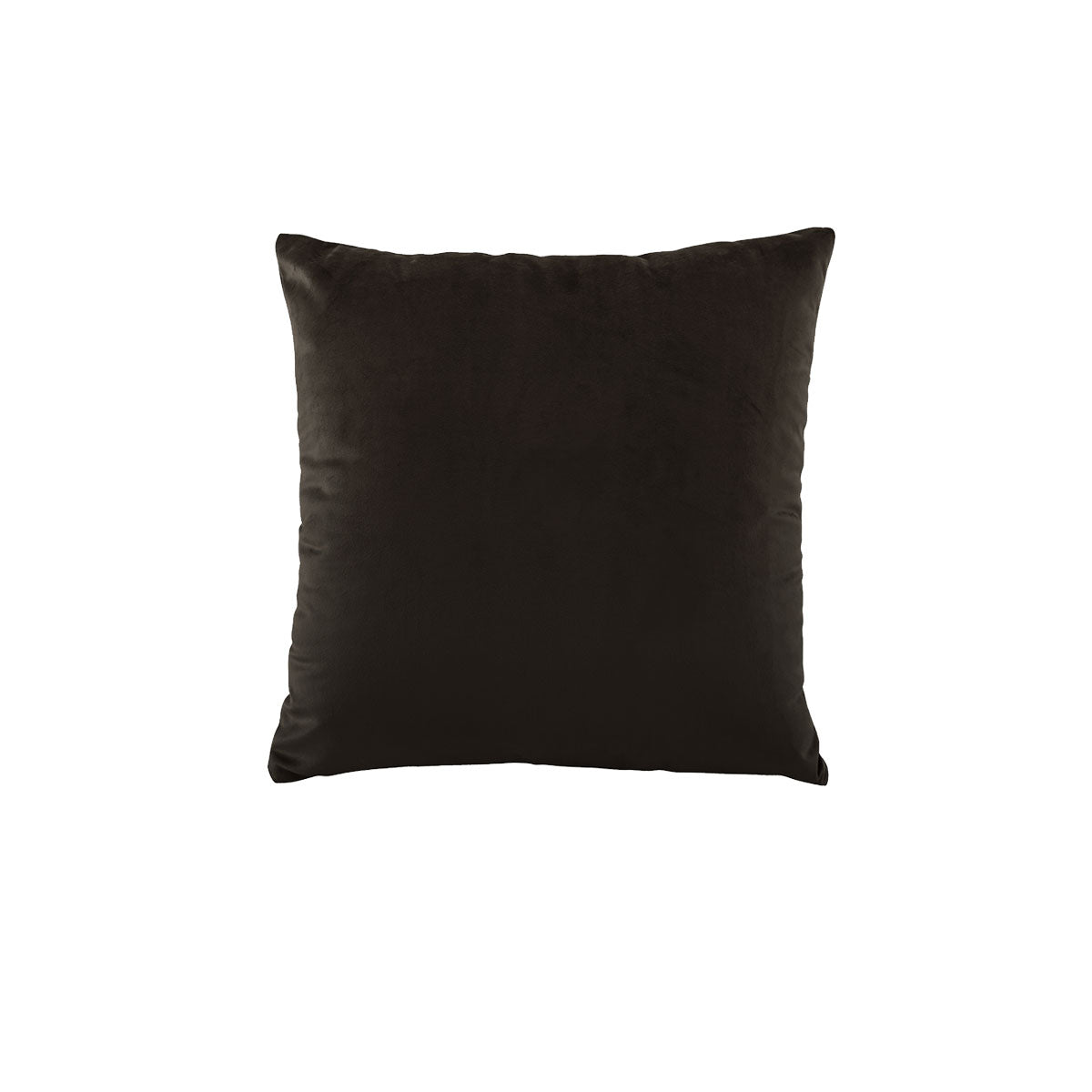 Bianca Vivid Coordinates Square Velvet Cushion Chocolate 43 x 43cm