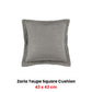 Bianca Zaria Taupe Square Filled Cushion 43 x 43cm