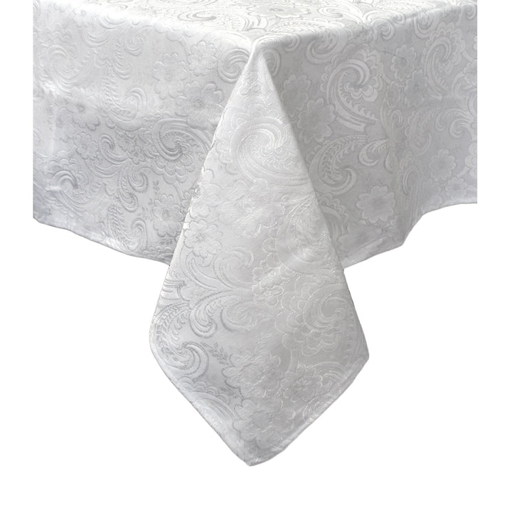 Salonika Blossom Tablecloth White 160 x 220 cm