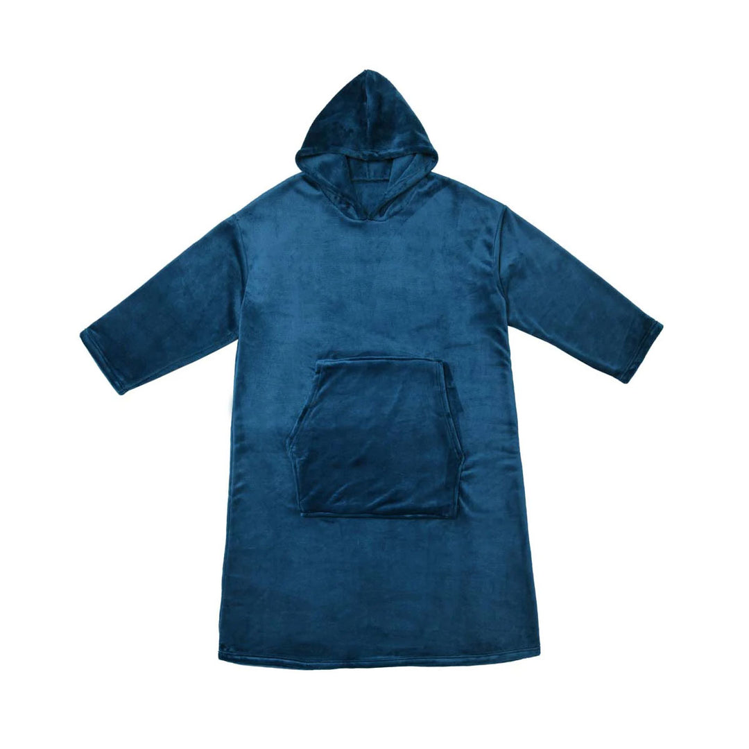 Accessorize Ink Blue Super Soft Hooded Blanket Extra Large