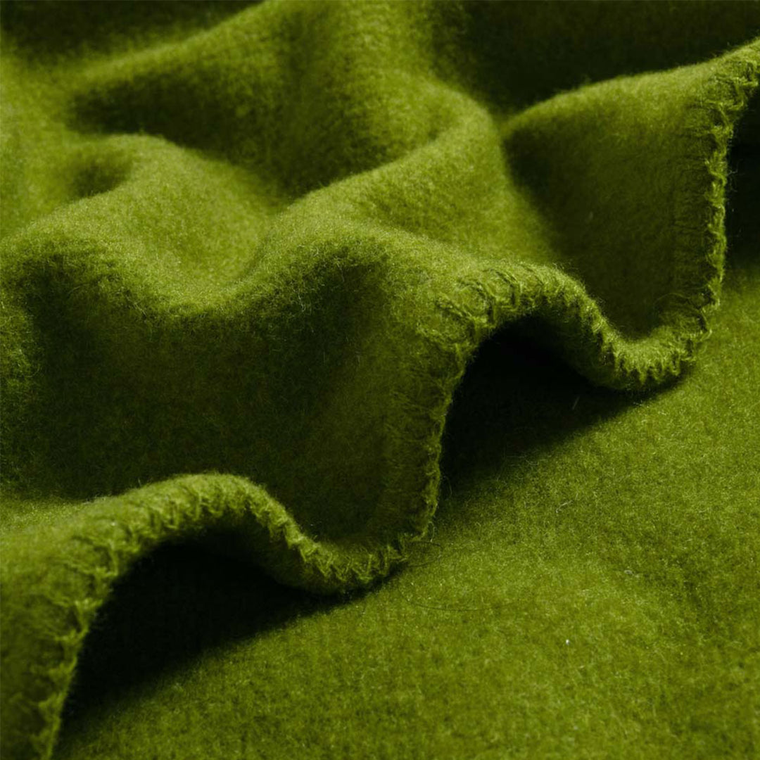 Laconia 400GSM Premium Australian Pure Wool Blanket Moss Green Queen