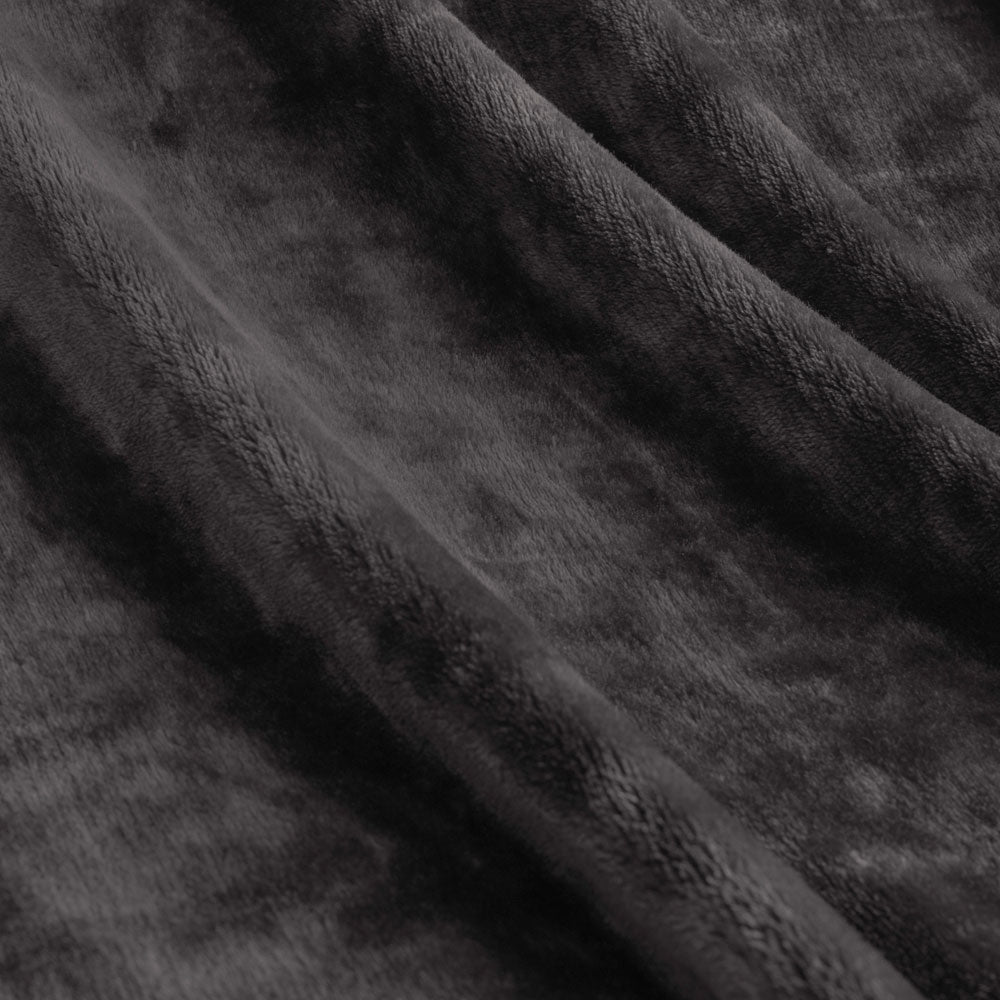 Ardor Lucia Luxury Push Blanket Charcoal Super King