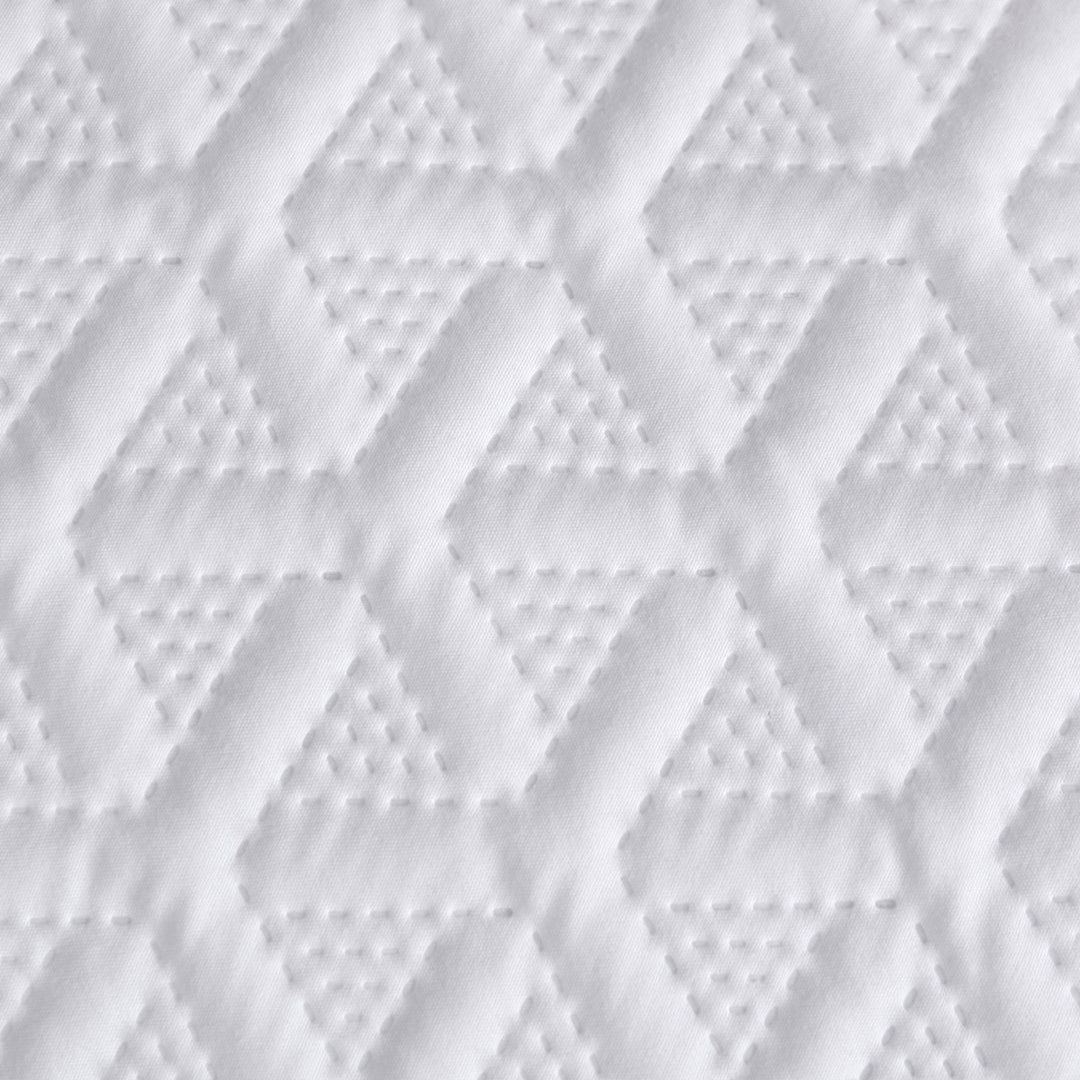 Ardor Leonardo White Embossed Quilt Cover Set Double