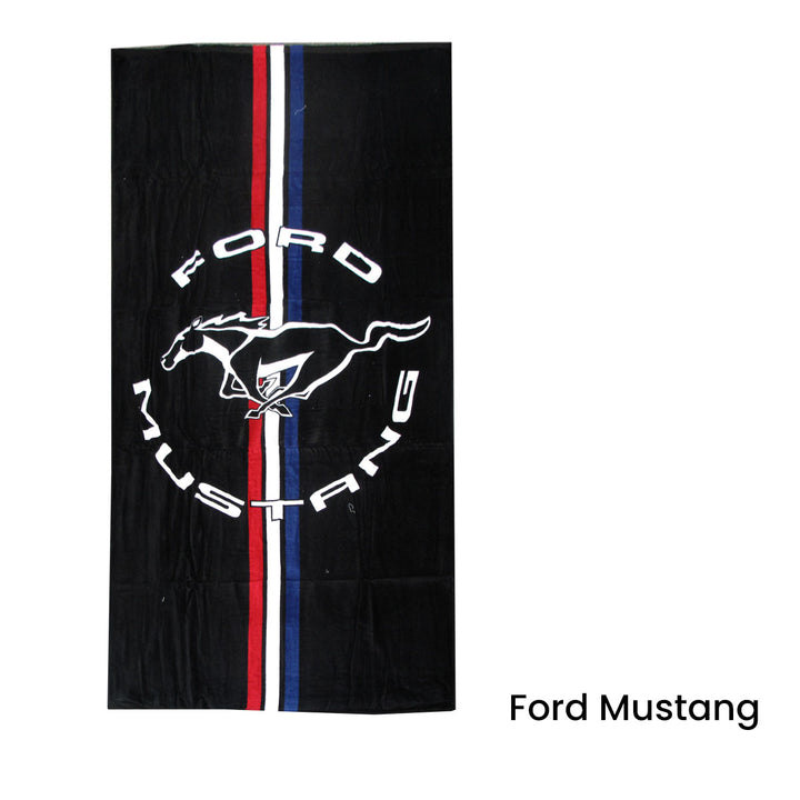 Ford Mustang Cars Printed 100% Cotton Beach Towel 75 x 150 cm