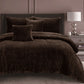 Ramesses Waffle Fleece Mocha 3 Pcs Comforter Set King