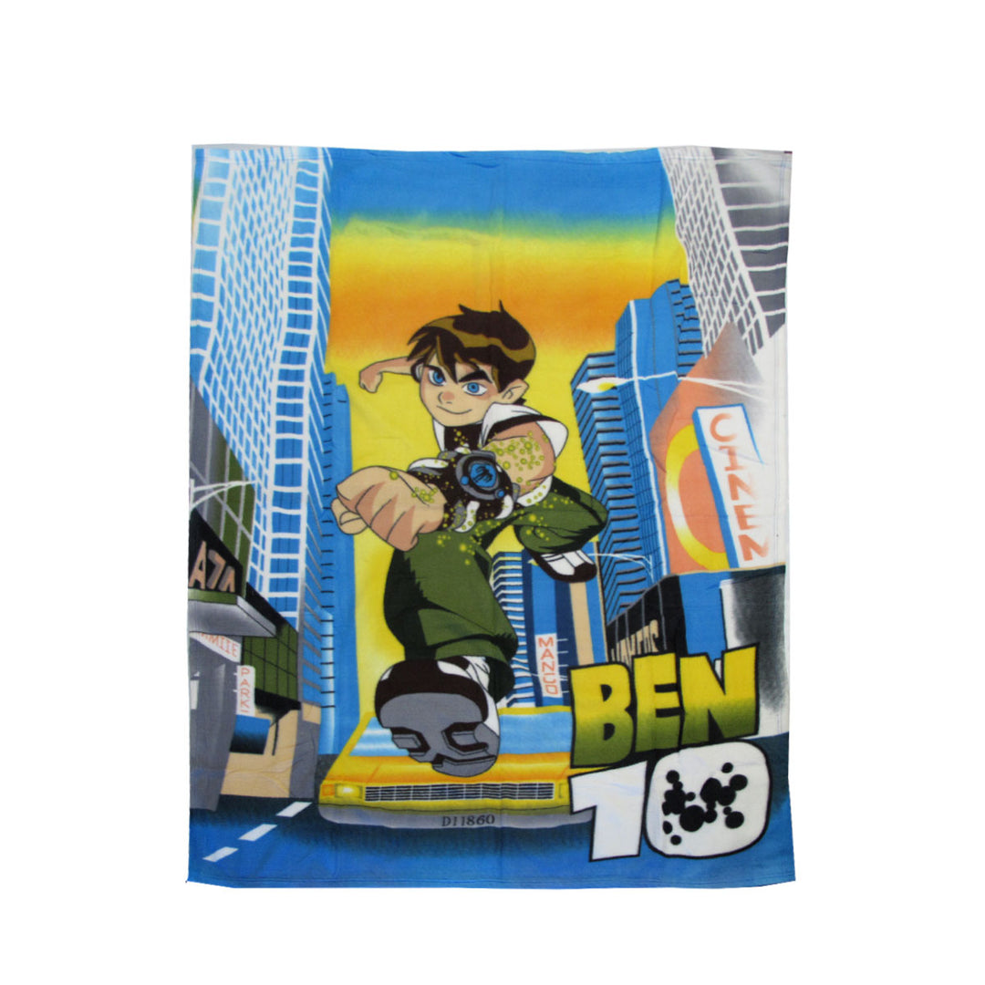 Ben 10 Hero Printed Polar Fleece Throw Rug 130 x 160 cm