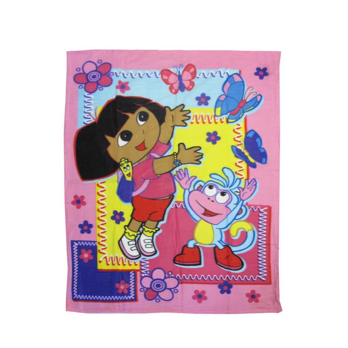 Dora The Explorer Printed Polar Fleece Throw Rug 130 x 160 cm