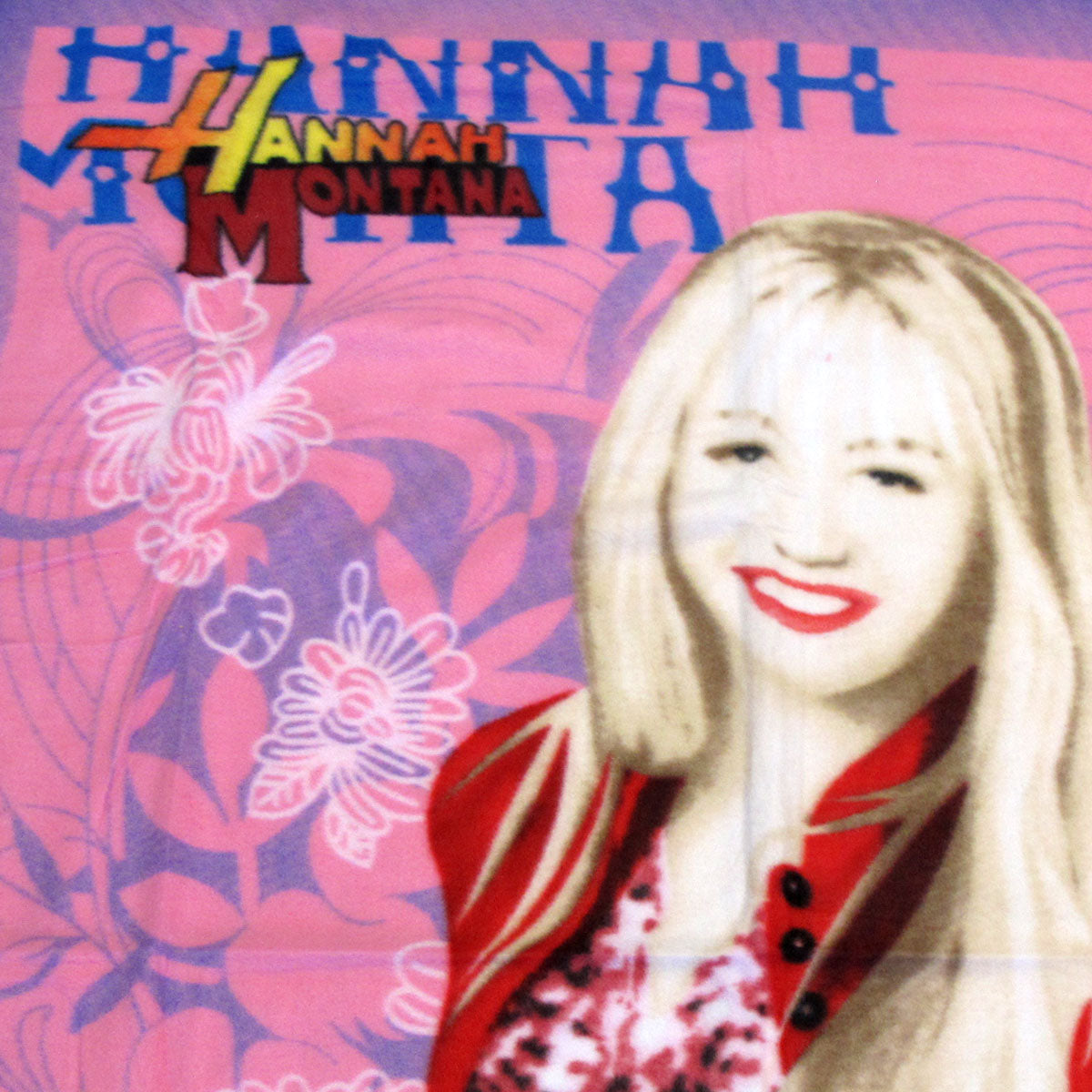 Hannah Montana Printed Polar Fleece Throw Rug 130 x 160 cm