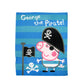 Peppa Pig George the Pirate Printed Polar Fleece Throw Rug 130 x 160 cm