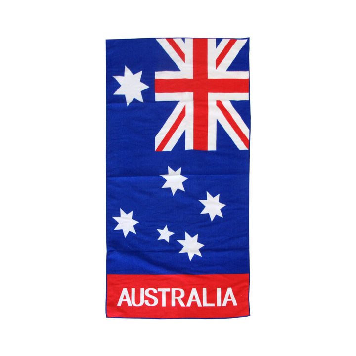 Bloomington Australian Flag Kids Cartoon Printed Microfiber Beach Towel 70 x 137 cm