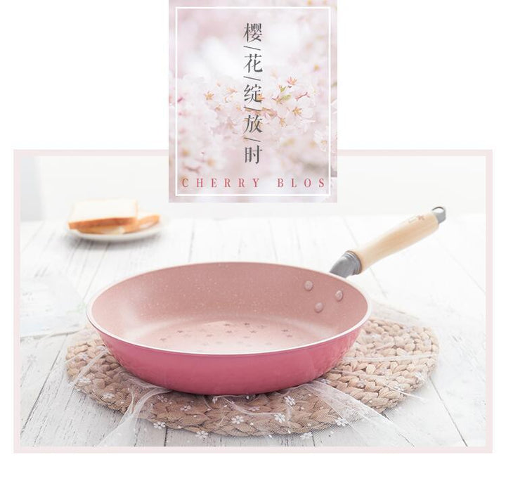 Justcook Japanese Style Non-stick Sakura Frypan Pink 26cm