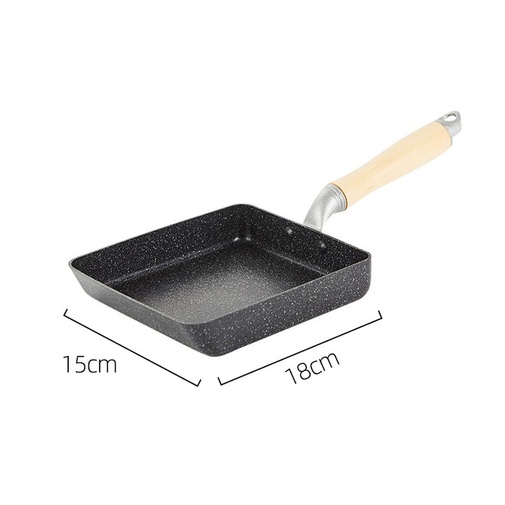 Justcook 15*18cm JSHS-IH1518-5 Tamagoyaki Omelette Pan - Black