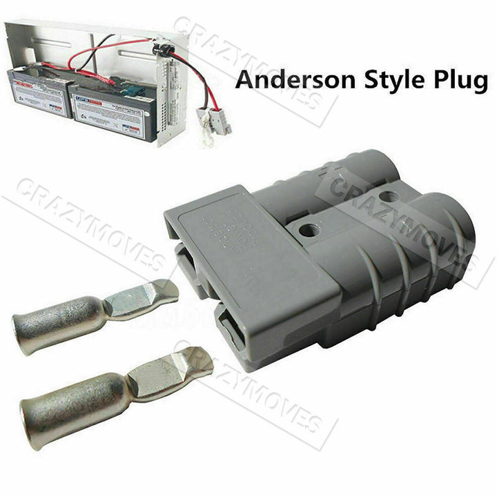 10x Anderson Style 50 AMP Plug Connectors for 6AWG 12-24V DC Power Tools