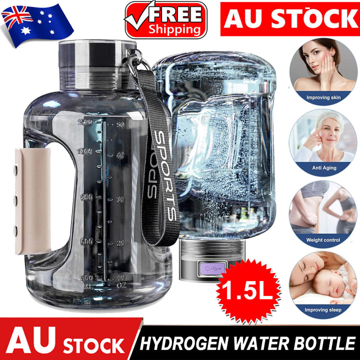 1.5L Hydrogen Water Bottle Hydrogen Rich Portable Rich Hydrogen Water Generator