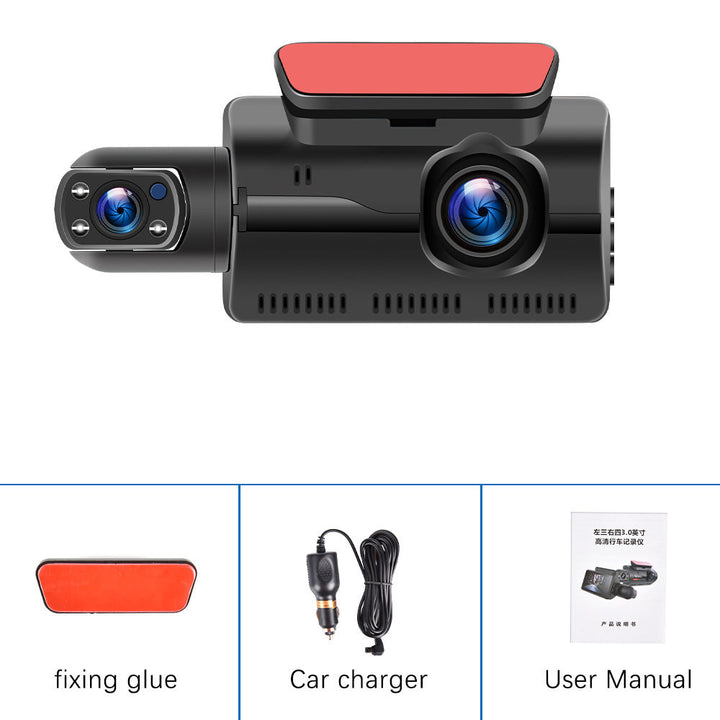 HD 1080P Car Dash Cam Front and Inside Dual Camera Comes With 32GB Card