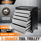 HORUSDY 5 Drawer Tool Box Trolley Cabinet Storage Cart Garage Organiser Lockable