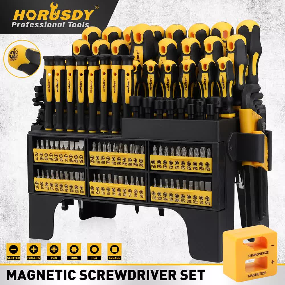 140Pcs Magnetic Screwdriver Set Hex Key Magnetizer Demagnetizer Precision Screwdriver