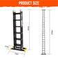 HORUSDY 6.7M Aluminium Folding Step Ladder Extension Multi-Purpose Ladders 150KG