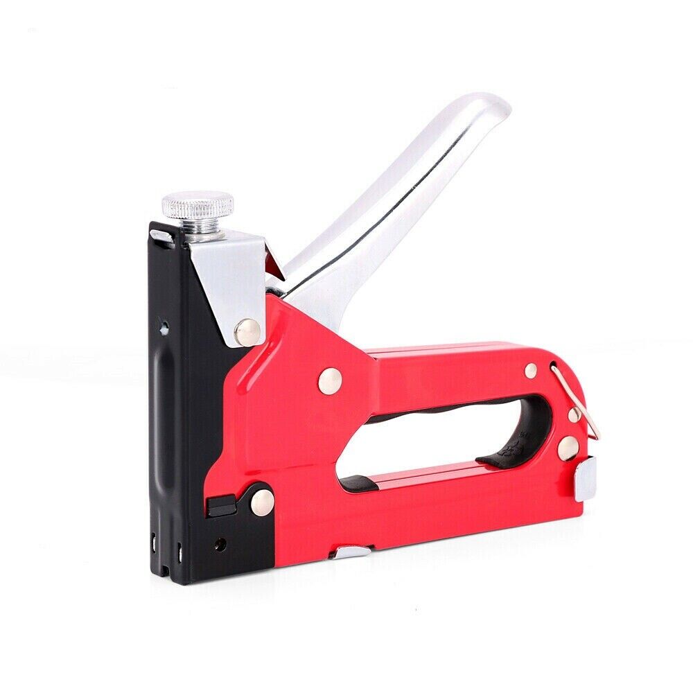 Heavy Duty Staple Gun Set 2in1 Stapler + 1500Pc Staples Tacker Hand Fastener Tool