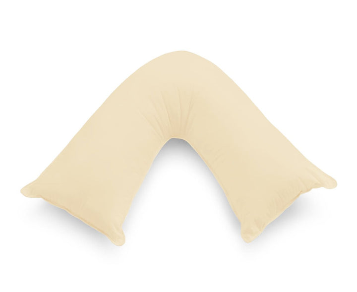 1000TC Premium Ultra Soft V SHAPE Pillowcase - Yellow Cream