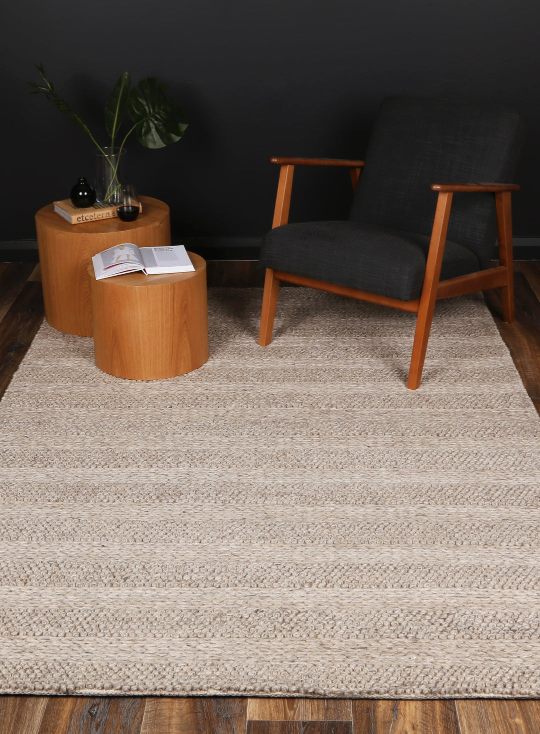 Harlow Ringlets Camel Wool Blend Rug 160x230