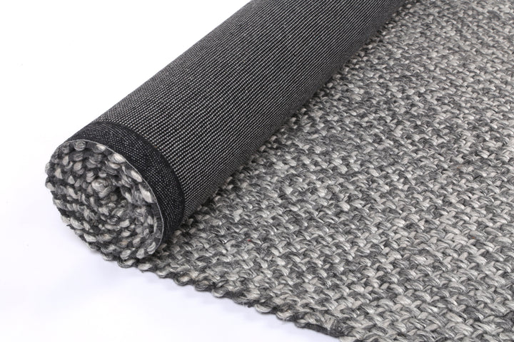 Harlow Chignon Charcoal Wool Blend Rug 200x290