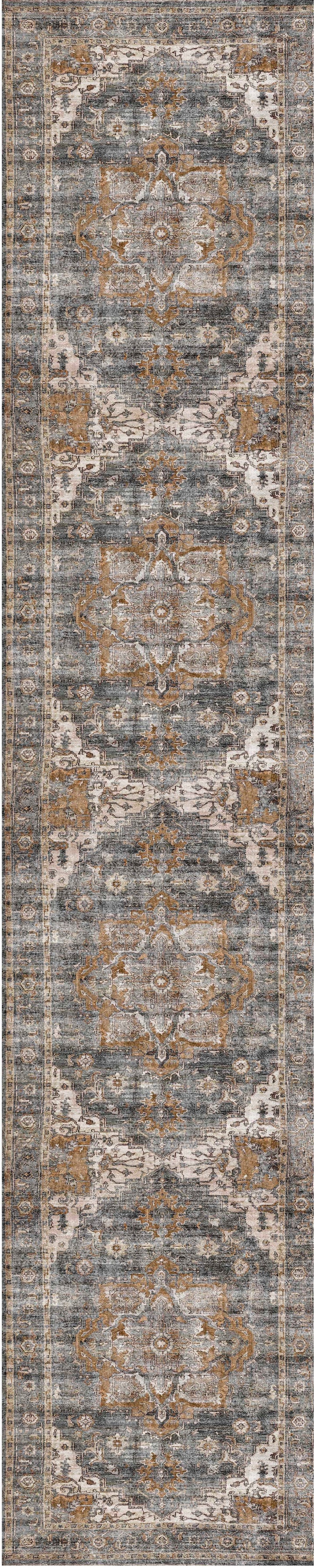 vintage-crown-cezanne-rabbit-gray-inca-gold-distressed-vintage-rug 80X400